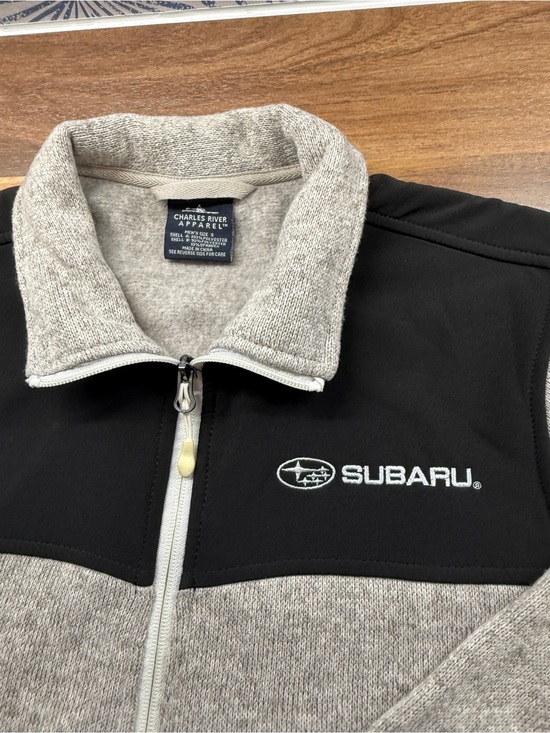 Charles River Apparel Other - Charles River Apparel Men's Subaru Zip-Up Sweater Jacket - Black and Gray